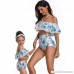 Vovotrade Family Holiday Beach Bathing Suit Mother and Daughter Print Two Piece Swimsuit Swimwear Blue B07N6YLRP8